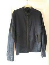 Diesel Mens Jacket Xxl  Navy Blue With Black Features.