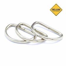 50pcs Heavy Duty Non Welded D Rings Buckles for Webbing Hand Bags Leather Craft
