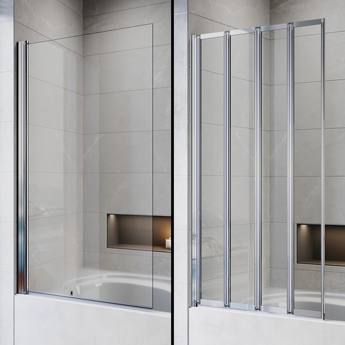 Chrome frame bath - bath, shower
