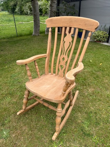 Solid pine rocking chair - solid,