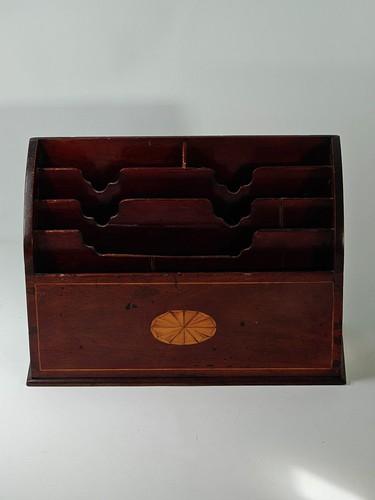 Antique mahogany letter - antique,