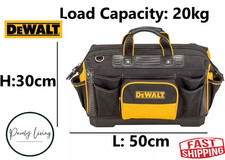 DeWalt 18" Tool Bag – Heavy Duty Waterproof Storage with Shoulder Strap & Padded