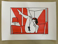 Risograph Djohan Hanopi Snow White Limited Ed No: 7 of 10 Hand Signed Prints