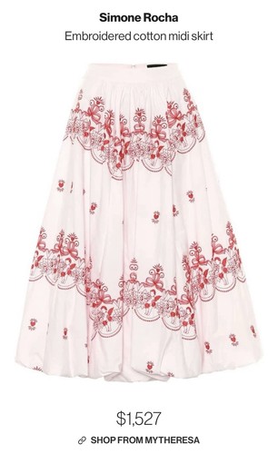 Simone rocha pink midi skirt - simone,
