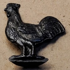 ROSTER CHICKEN Stand-Up Dowst cast metal gumball charm not Cracker Jack CM004