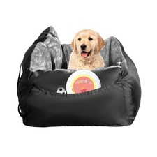 Washable Dog Car Seat Bed Pet Booster Seat Pet Travel Carrier with Safety Leash