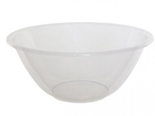 PLASTIC MIXING BOWLS CLEAR Set of 2 SMALL - LARGE 15cm 20cm 25cm 30cm Salad Bowl