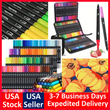 Watercolor Brush Pens Artist Water Coloring Brush Tip Markers Set of 60/100