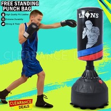 Kids Freestanding 4ft Punch Bag Boxing Punching Junior MMA Gym Heavy Duty Bag