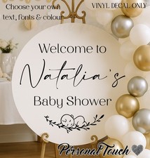 PERSONALISED BABY SHOWER DECAL