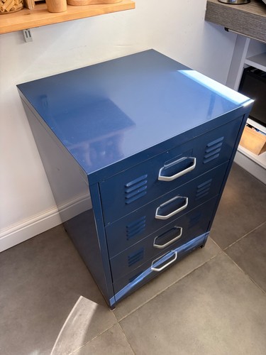 Ikea drawers metal blue 4 - metal, (4