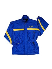 Vintage Subaru Rally Team Australia Jacket – Blue/Yellow, Fleece-Lined Rare XXL
