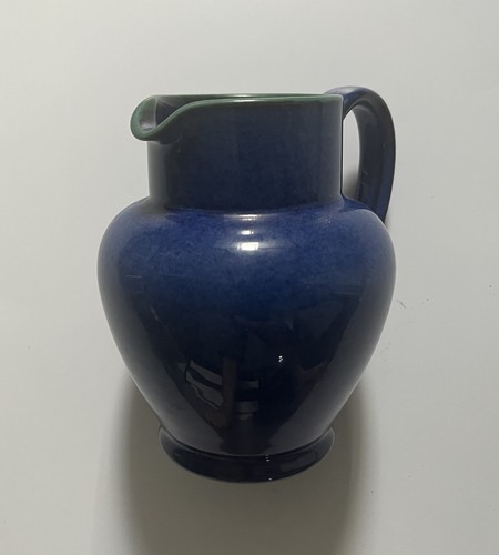 Blue denby pottery jug - denby,