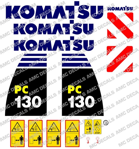 Komatsu pc130 digger decal - komatsu,