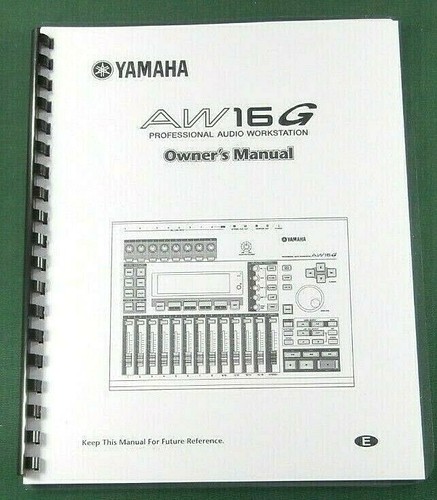 Yamaha aw16g owner - aw16g, owner's