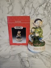 Schmid Music Box Disney Snow White Dopey Seven Dwarfs