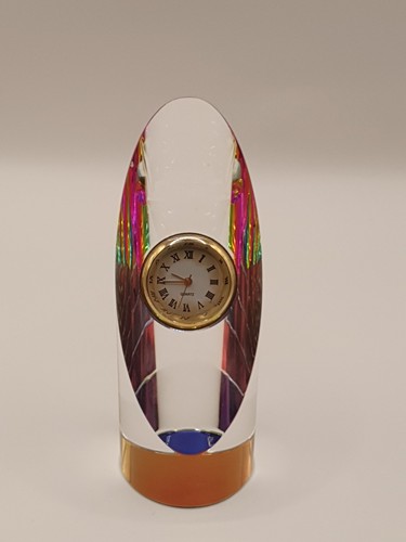 Vintage crystal small clock - small,