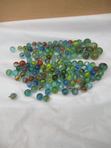 Large bundle glass marbles - bundle,