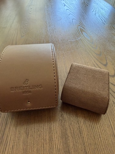 Breitling brown leather travel - brown,