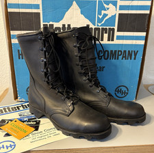 NEW Matterhorn Boots 1949 Combat Leather Mens 8.5 Black Gore-Tex Thinsulate 10"