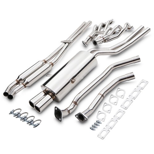 Stainless full decat exhaust - stainless,