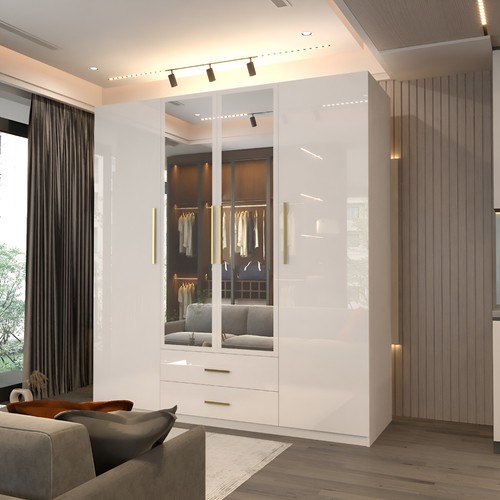 High gloss door hinged - high,