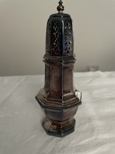 Antique silver sugar shaker - antique,
