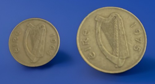 Irish coins 1964 sixpence - irish,