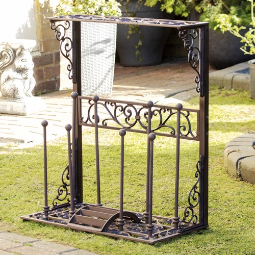 Ornate cast iron boot - boot, rack