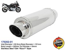 Universal Motorcycle Muffler S/S Race fit for Kawasaki Suzuki Honda 170262-01