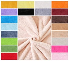 Faux Fur Fabric Plain Luxury Soft Pile for Apparel Coats Blankets Crafts Toys