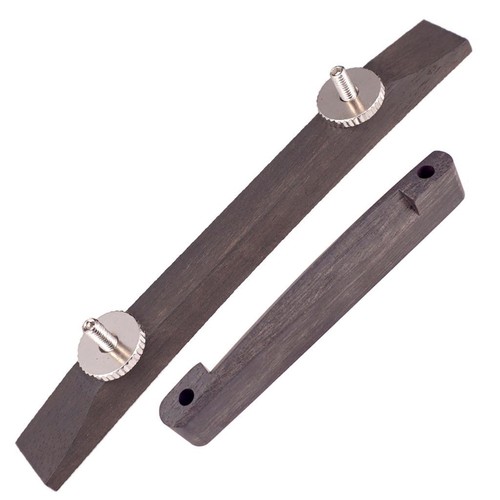 Polished archtop guitar bridge - polished,