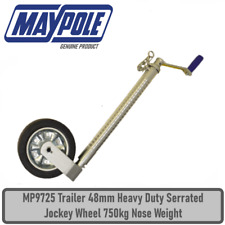 Maypole MP9725 Trailer 48mm Heavy Duty Serrated Jockey Wheel 750kg Nose Weight