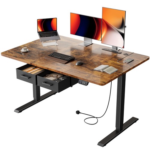 Rising desk with drawers - with,