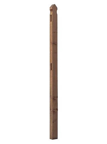 Palisade mortised fence - mortised, post