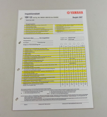 2007 yamaha ybr 125 type - 125,