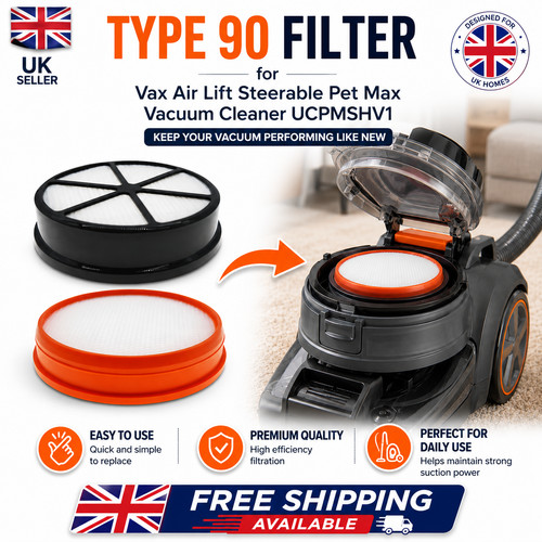 Pack type filter for vax - type, 90