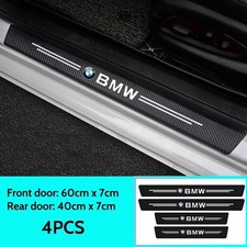 4Pcs For BMW Car Door Plate Sill Scuff Anti Scratch Decal Sticker Protector UK