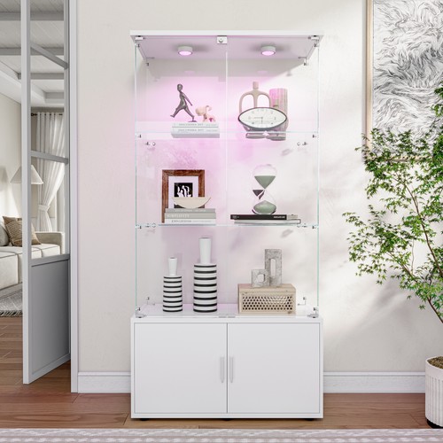 Glass display with led - display,