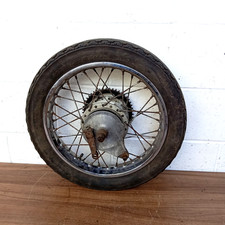 Vintage Yamaha CS5 200 Rear Wheel With Drum Brake & 49T Sprocket – Spoked Rim