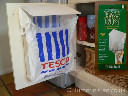 Carrier bag bin - , turn