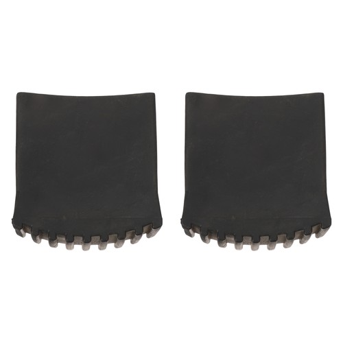 2pcs black rubber - black,