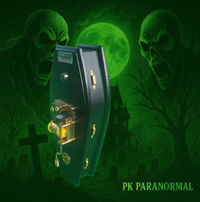 Ghost Hunting Equipment,  NEW I.R Motion sensored coffin music box, coffin box