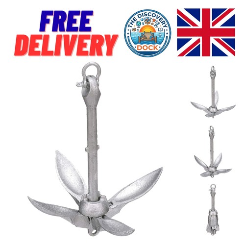 Versatile folding boat anchor - folding,