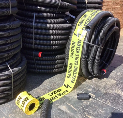 14m black hdpe underground - black,