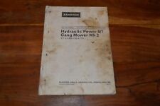 Ransomes Hydraulic Power 5/7 Gang Mower Mk 2 Parts Book (4) 