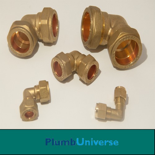 Brass elbow compression 6mm - elbow,