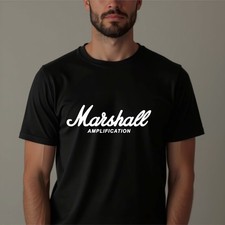 Marshall Amplification T-Shirt, Amp Amplifier Music Band Unisex Gift Tee Top