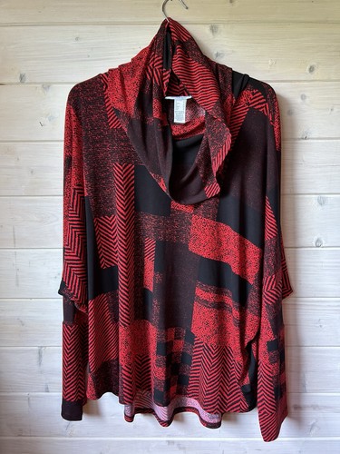 Joseph ribkoff black red - joseph, black/red