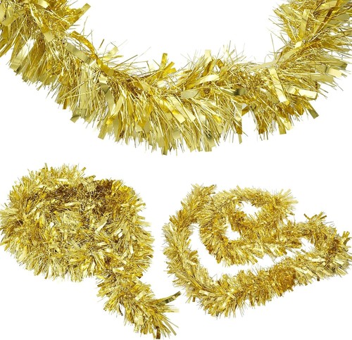Thick thin gold tinsel - 2m,